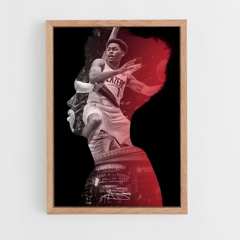 Poster Slam Dunk Simons – affiche Basketball (vue 4)